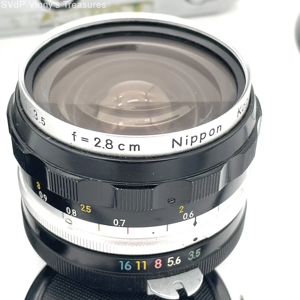 Vintage Nikon‎ F 35mm SLR Camera Kit Nikkor Lenses 50mm 200mm Untested
